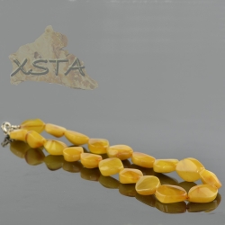  amber chunky necklace butter color
